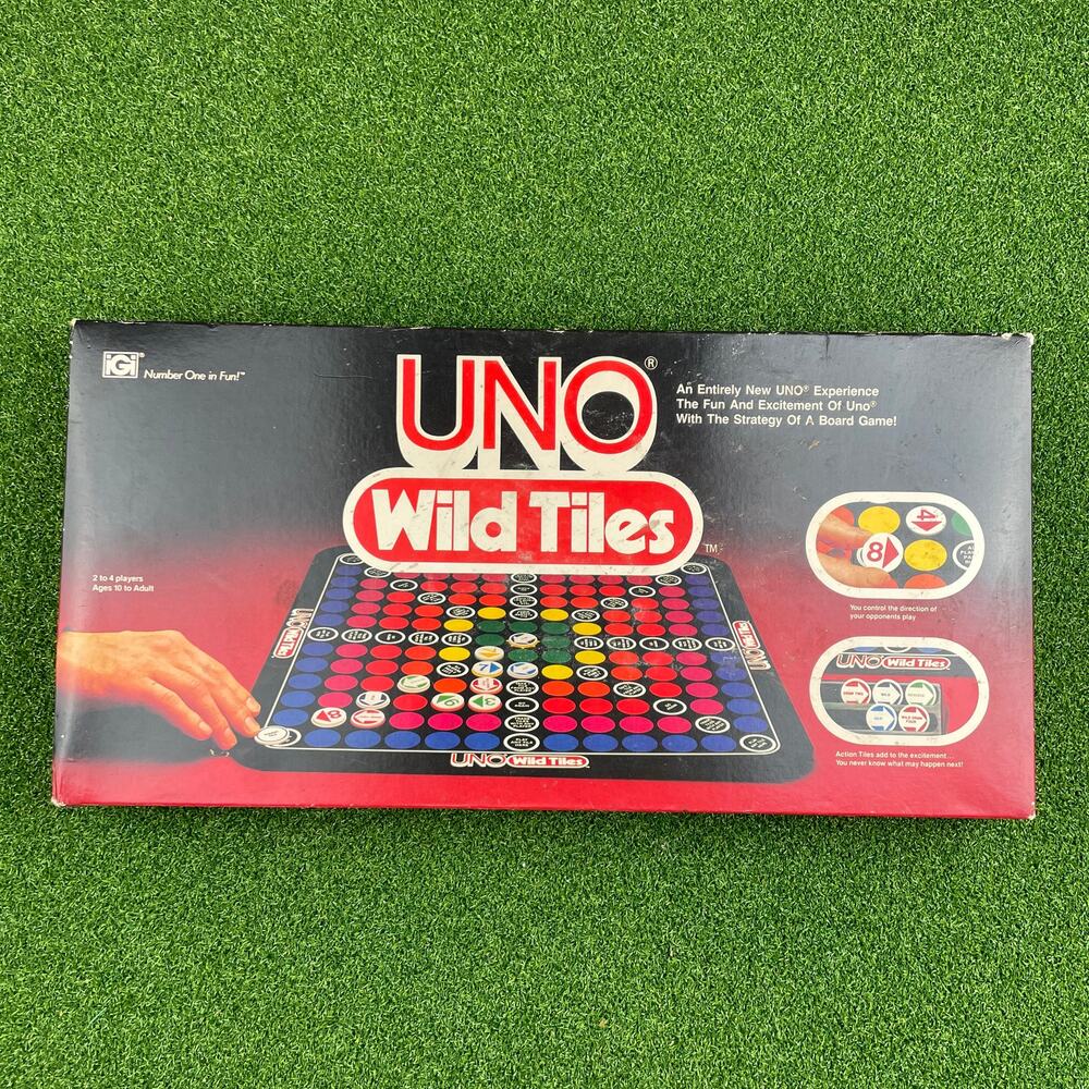 Vintage 1982 UNO Wild Tiles Strategy Board Game